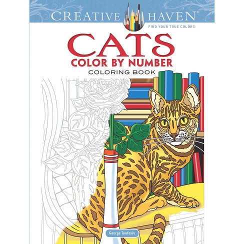 Creative Haven Cats Color by Number Coloring Book [Book]