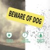 Unique Bargains Indoor Outdoor Yard Home Acrylic Self-adhesive Durable Beware of Dog Sign 3x9 Inch - 4 of 4