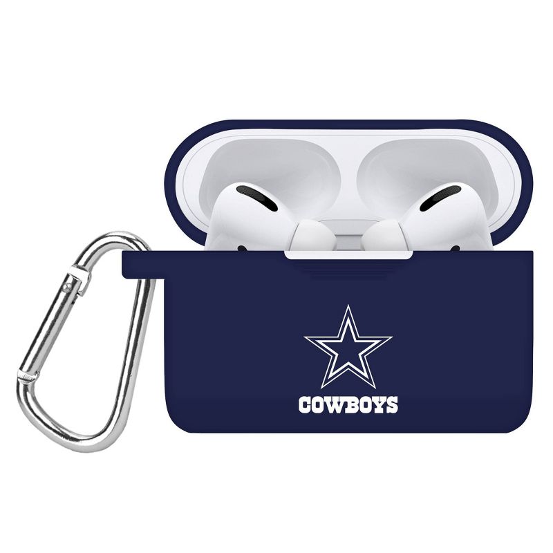 NFL Dallas Cowboys Apple AirPods Pro Compatible Silicone Battery Case Cover - Blue, 1 of 3