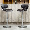 CAVINAS Dining Chairs Kitchen Chairs Set of 2 Stool Airlift Adjustable Swivel BarStool with Chrome Base for Kitchen, Home Bar - 3 of 4