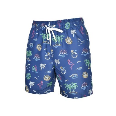 Burnside Men's Navy Tropicana Compression Liner Swim Trunks-X Large — фото 2