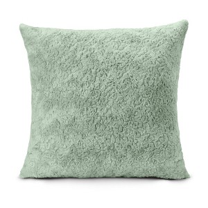 HGTV Curlicue Faux Fur Pillow Snowbound 14 x 20 inches - 1 of 3