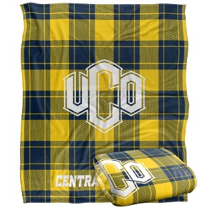 University Of Central Oklahoma Campus Plaid Spirit Silky Touch Super Soft Throw Blanket 50x60 - 1 of 4