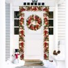 Christmas Garland, 6 Ft Christmas Lighted Garland with Snowflake, Xmas Balls, PineCones and Bow for Mantle Stairs Railing Christmas Decor - 3 of 4