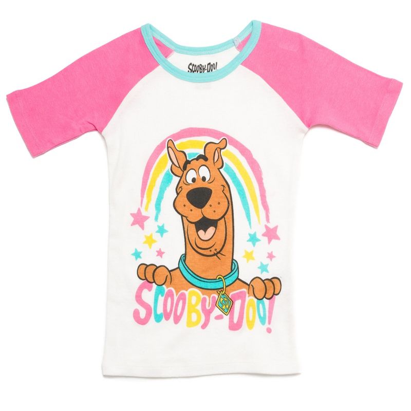 Scooby-Doo Scooby Doo Girls Pullover Pajama Shirt and Shorts Sleep Set Little Kid to Big Kid , 2 of 7