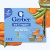Gerber Baby Food Stage 1 My 1st Veggies Starter Kit Puree 2oz Tubs (6 Pack) - 3 of 4
