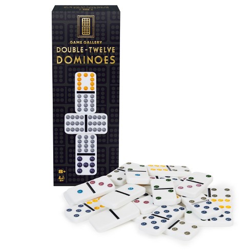 Cardinal Game Gallery Double 12 Color Dot Dominoes