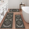 Kitchen Rugs 3 Piece Set,Non Slip Machine Washable Kitchen Mats,Boho Vintage Kitchen Carpet - 2 of 4
