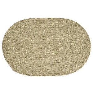 Colonial Mills Barefoot Chenille Bath Rug Braided Rug, Celery 1'5"x2'3", Oval Shape - 1 of 3