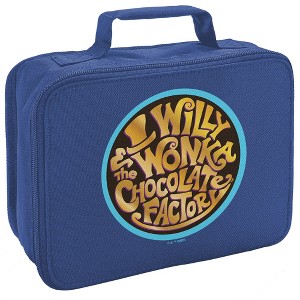 Willy Wonka And The Chocolate Factory Logo Insulated Soft Sided Lunch Box - 1 of 4