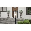 Hazel 1-Light Earth Black Outdoor Post Lantern - 3 of 4