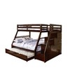 Twin Over Full Bunk Bed with Built In Drawers and Accessible Steps - 2 of 4