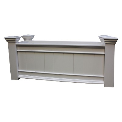 Windsor Long Rectangular Planter Box - White - Vita