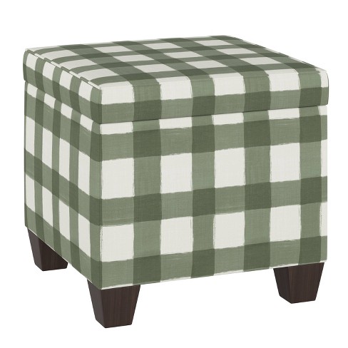 Target store plaid ottoman