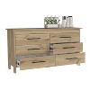 NicBex 6 Drawer Double Dresser for Bedroom,Modern Style  Drawers with Black Metal Pulls,Dressers for Kids Room,Living Room,Entry and Hallway - 4 of 4