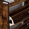 ORRD 2-Flip-Top Drawer Shoe Cabinet (Rustic Brown) Narrow Entryway Shoe Rack with Metal Legs 31.5"W x 8.5"D x 39.5"H - 4 of 4