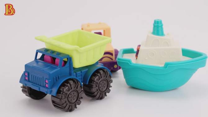 B. toys 3 Toy Vehicles - Loaders &#38; Floaters, 2 of 6, play video
