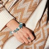 18k White Gold Plated Bracelet with Blue Beads and Swarovski Crystals for Women - 2 of 4