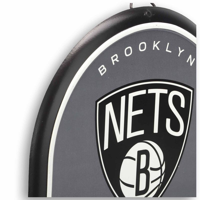 NBA Brooklyn Nets Embossed Metal Pill Wall Sign, 4 of 5