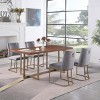 Coolbibila Dining Chairs Set Of 2,Mid Century Modern Velvet Upolstered Side Chairs,Armless Upholstered Dining Chair With Metal Legs - 3 of 4