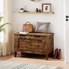 Whizmax Storage Bench, 30” Wooden Storage Chest with U-Shaped Cut-Out Pull, Safety Hinge,Supports 220 lb and Easy Assembly for Toy Box Organizer - 3 of 4