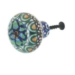 Blue Rose Polish Pottery 440 Ceramika Artystyczna Drawer Pull - 1 of 1