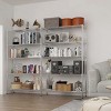 Syemin Utility Storage Shelves 5-Layer Double Row Garage Shelves, Freely Adjustable Storage Rack, Metal Storage Rack, Grey, 69.68"*15.75"*70.87" - 4 of 4