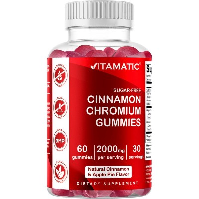 Sugar Free Cinnamon with Chormium 60 Gummies