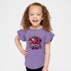 The Juniper Shop Berry Sweet Strawberry Toddler Flutter Sleeve Tee - 2 of 2