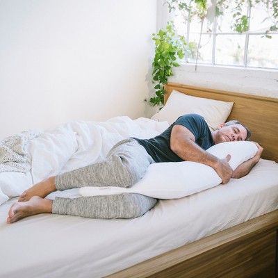 Medium/Large White Memory Foam Therapeutic Body Pillow