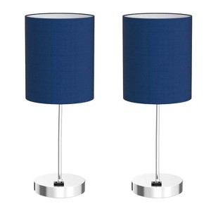 Itopfox Set of 2 Touch Control Table Lamps with USB & AC Outlet, 3-Way Dimmable Nightstand for Bedroom, Living Room, Nursery, Includes Daylight Bulbs - 1 of 4