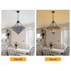 YIYIBYUS Tiffany Ceiling-mounted Pendant Lamp with Adjustable Height, Stained Glass Shade - 3 of 4