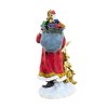 Roman 9.0 Inch Santa With Gold Tree Woodland Delivery Gifts Santa Sculptures - image 3 of 3