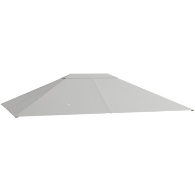 Outsunny 10' x 13' Gazebo Canopy Replacement, Patio Gazebo Roof with Top Vents