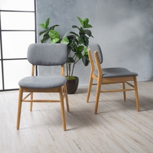 CAVINAS Dining Chairs Kitchen Chairs Set of 2 Modern Kitchen Island Chairs, Wooden Frame Chairs with Footrest for  Kitchen - 1 of 4