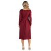 24seven Comfort Apparel Maternity Fit N Flare Pocket Dress - 3 of 4
