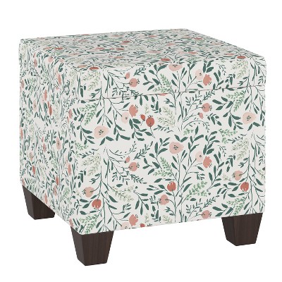 Ottoman Nourry Floral Sage - Threshold™