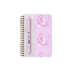 Wicked x Yoobi Mini Notebook Glinda 4.5"x6.5" Spiral Lined Notebook with Retractable Ballpoint Pen 160 Lined Pages - 1 of 4
