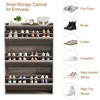 Shoe Cabinet with Flip Drawers, Modern Shoe Storage for Entryway, Wooden Shoe Cabinet with Adjustable Shelf - 4 of 4