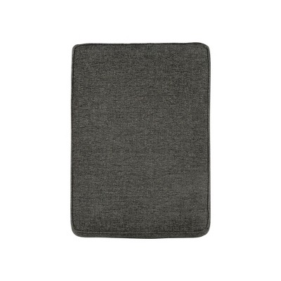 34'' Slate Gray Upholstered Rectangular Ottoman
