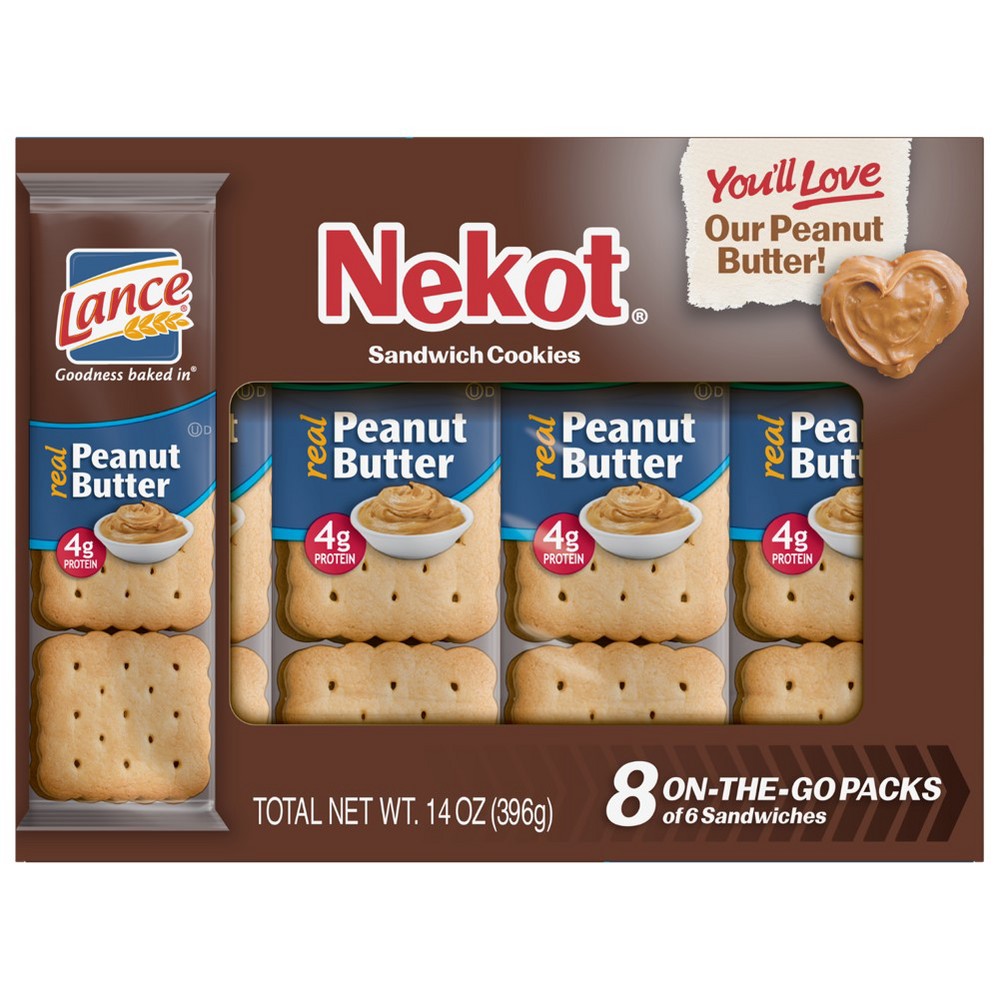 UPC 076410901398 product image for Lance Nekot Peanut Butter On-The-Go Sandwich Cookies - 8ct | upcitemdb.com