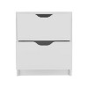 NicBex Nightstand with Drawer,Modern Side Table with Storage Space,Bedside Table for Bedroom,Living Room,Black/White - 4 of 4