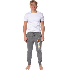 Gilmore Girls Pajama Pants Men's Luke's Diner Coffee First Loungewear Jogger Pajama Pants Graphite - 1 of 4