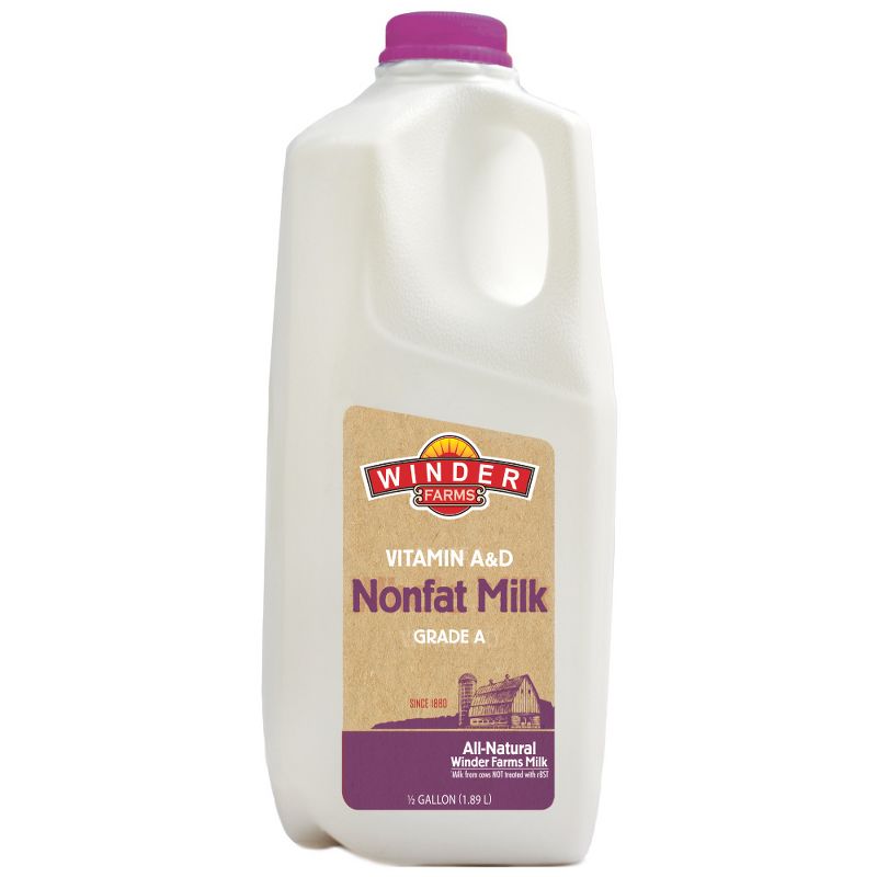 Winder Farms Skim Milk - 0.5gal, 1 of 2