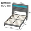 Twin Bed Frame with USB Charging Station & LED Lights - 2 of 4