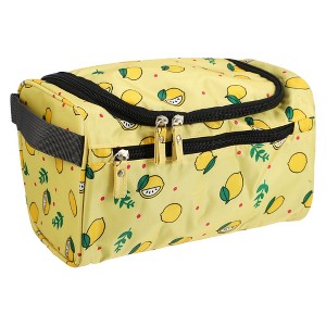 Unique Bargains Travel Makeup Bag Travel Toiletry Organizer Makeup Brush Holder Oxford Cloth - 1 of 4