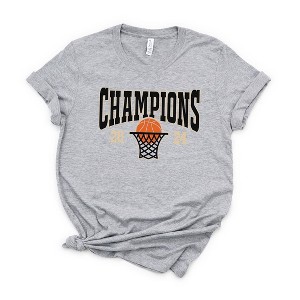Simply Sage Market Women's College Basketball 2024 Champions IN Short Sleeve Graphic Tee - 1 of 3