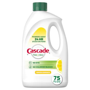 Cascade Free & Clear Gel Lemon Essence Disinfectant - 75 fl oz