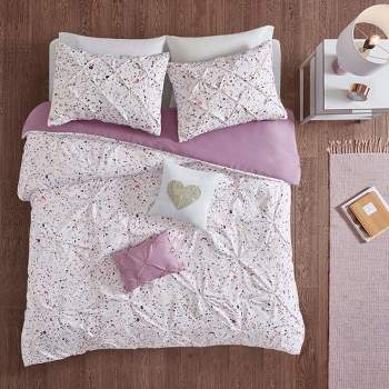 Nicole Metallic Printed and Pintucked Comforter Set - Intelligent Design