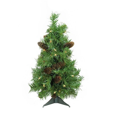 Northlight 2' Pre-Lit Artificial Christmas Tree Full Dakota Pine - Clear Dura Lights